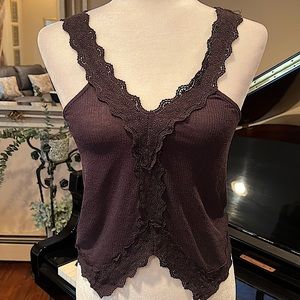 🎉 HP 🎉 Kimchi Blue Black Crochet Knit Top